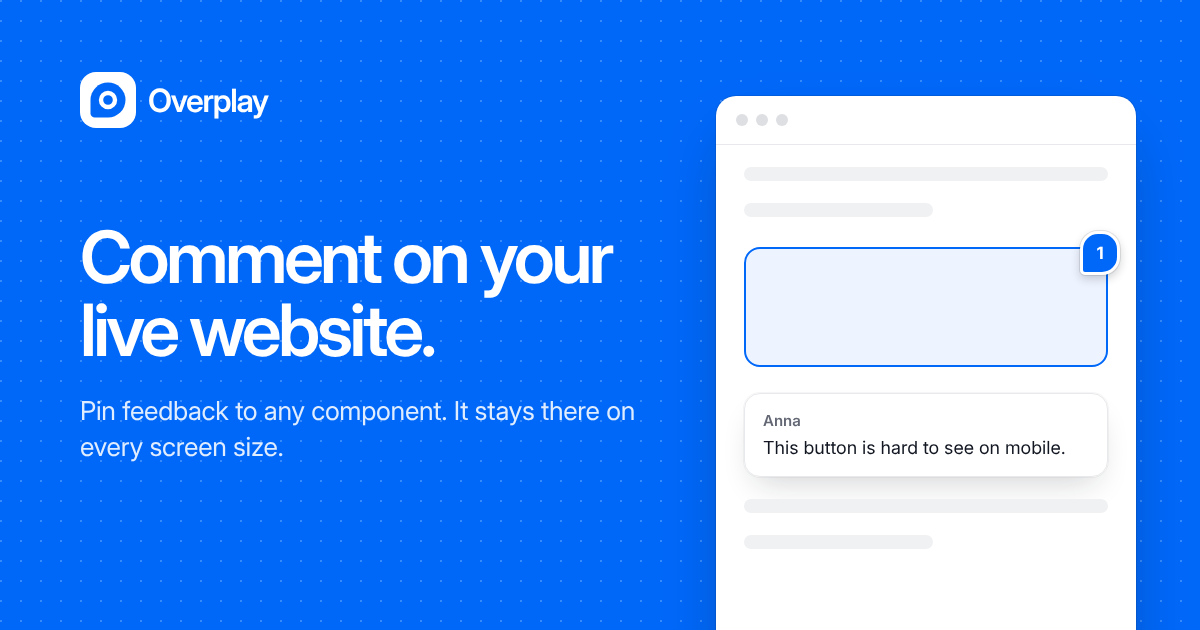 Building UIs with AI tools is fast. Getting feedback on live web prototypes is not. Here is what I b